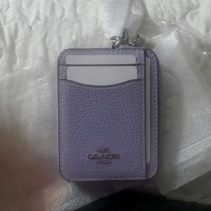 NWT COACH ZIP CARD CASE